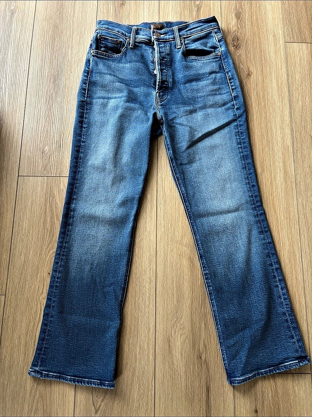 Mother The Tripper Ankle Flare Jeans Blue Waist 27
